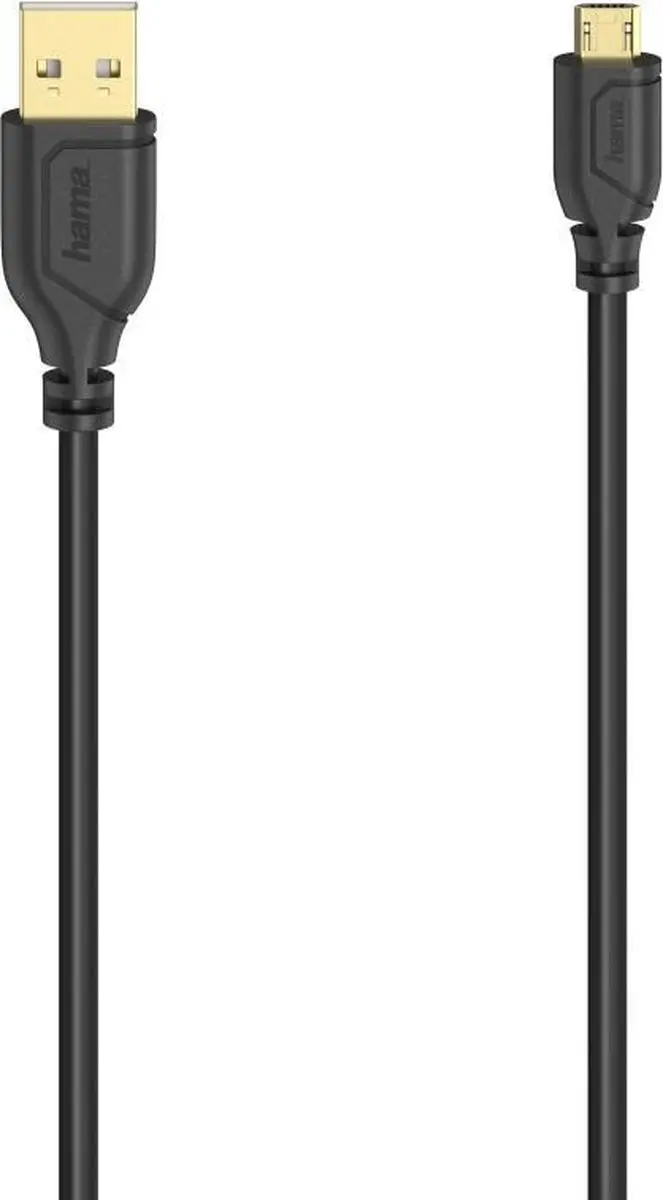 Hama Micro-USB Flexi-Slim USB 2.0 Kabel 0,75m