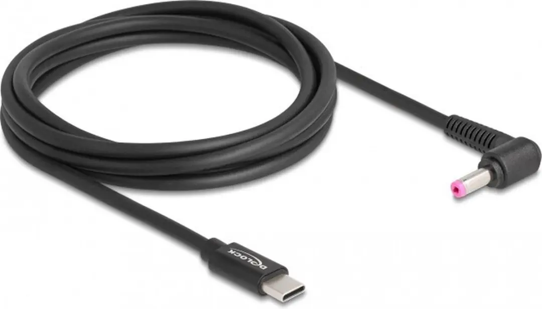 Delock USB-C naar HP/Compaq Notebook Laadkabel 1,5m - 4,8x1,7mm - Zwart