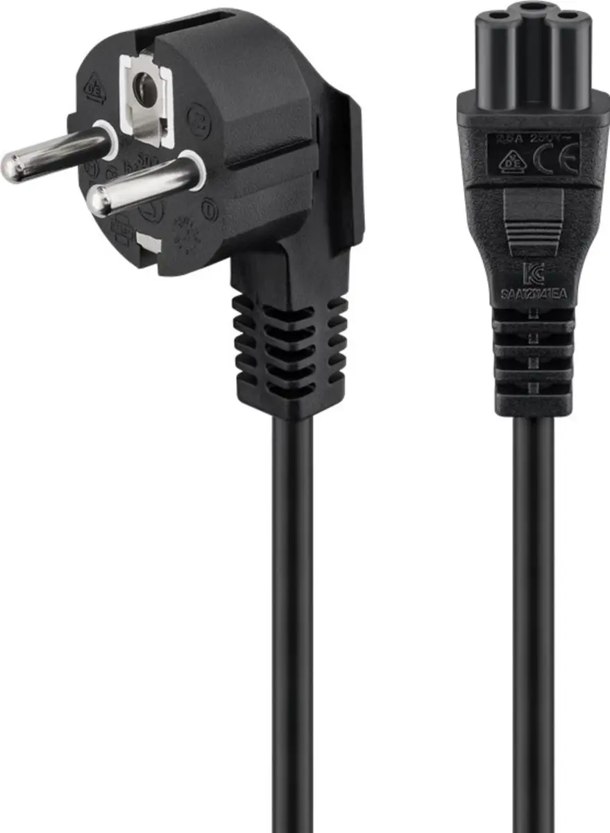 Goobay C5 CEE 7/7 Stroomkabel 3x0,75mm² - 3m - 10 Stuks
