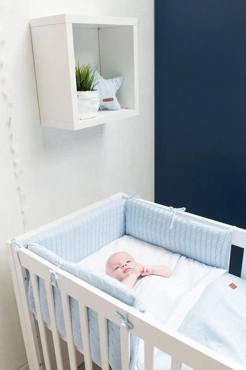 Baby's Only Gebreide Bedbumper Brique - 180x40cm