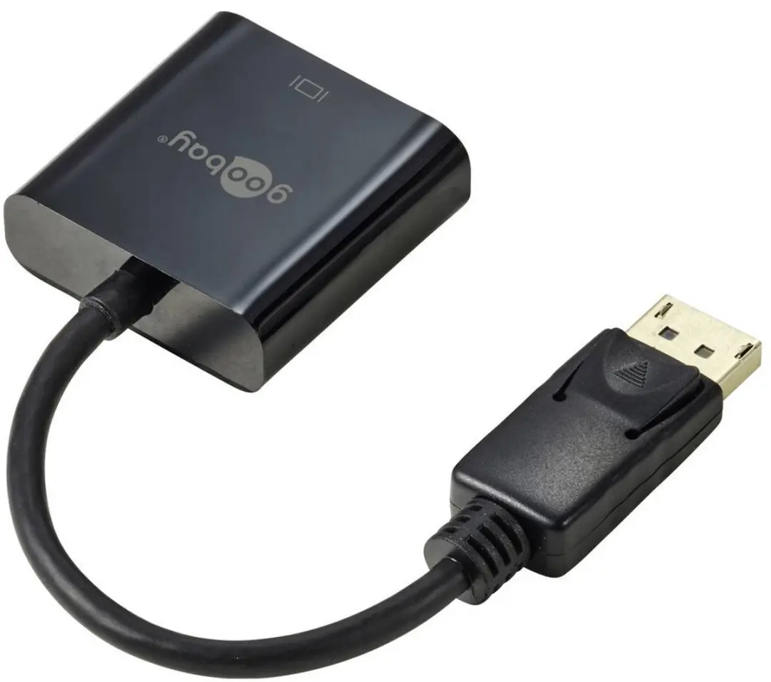 Goobay DisplayPort naar DVI Adapter DP1.2 - 0,15m - Zwart