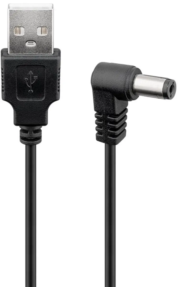 Goobay USB-A DC Plug Haaks Kabel 5.5x2.5mm 15W - 10 Stuks