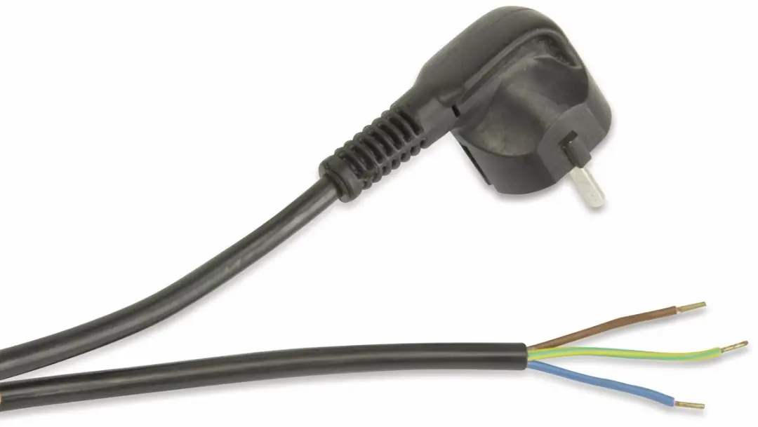 Goobay CEE 7/7 Haaks 3x0,75mm Stroomkabel