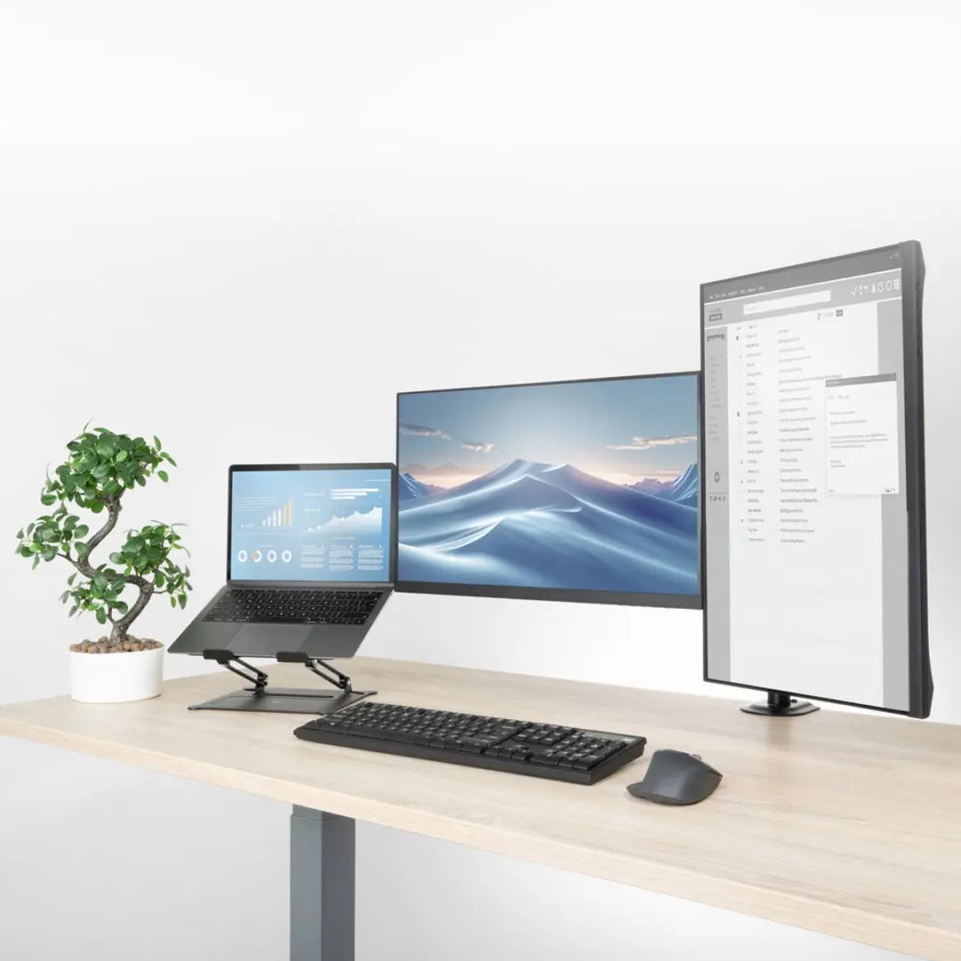 ACT Monitorarm Essentials AC8362 - 2 Schermen - 10-32" - Zwart - afbeelding 5 van 6