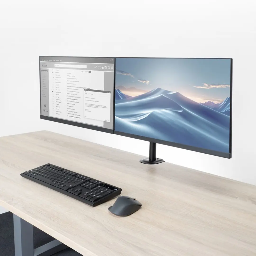 ACT Monitorarm Essentials AC8362 - 2 Schermen - 10-32" - Zwart - afbeelding 6 van 6