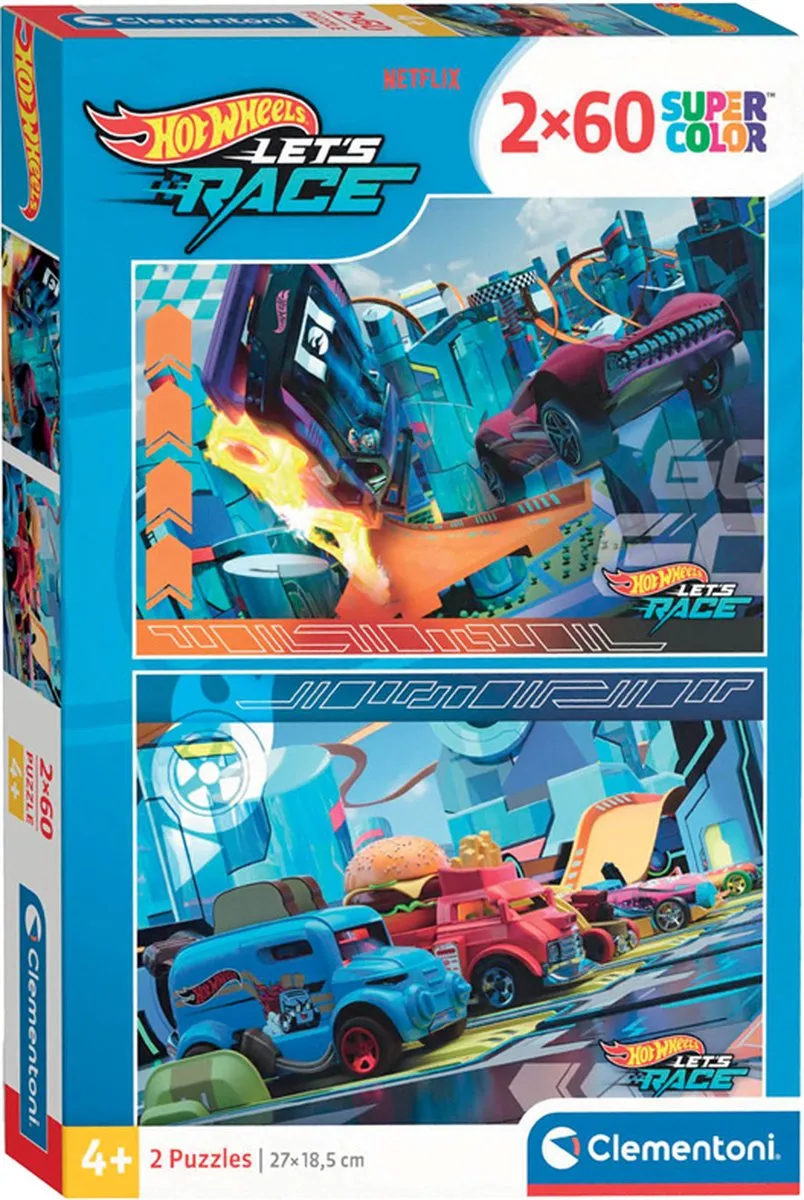 Clementoni Hotwheels Puzzel 120 Stuks - Multicolor - afbeelding 6 van 6