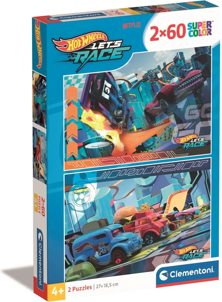 Clementoni Hotwheels Puzzel 120 Stuks - Multicolor