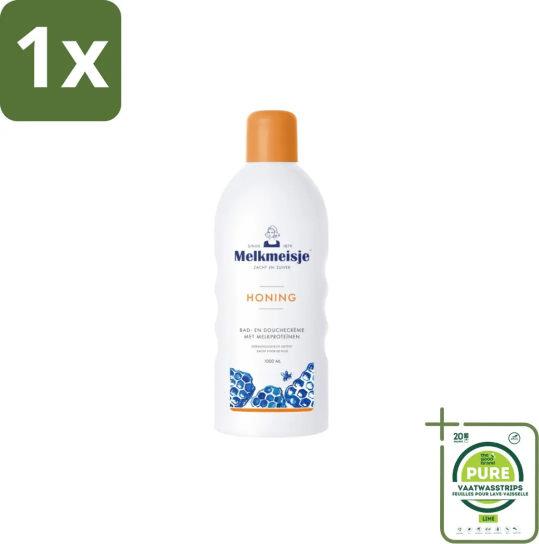 Melkmeisje Bad & Douche Honing 1000ml