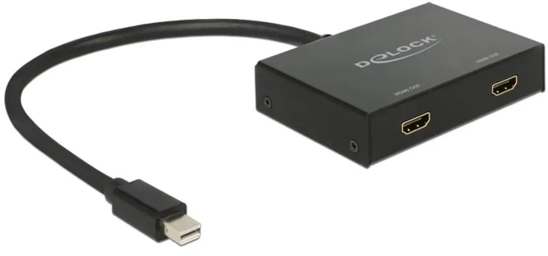 Delock Mini DisplayPort naar 2x HDMI Splitter 87696