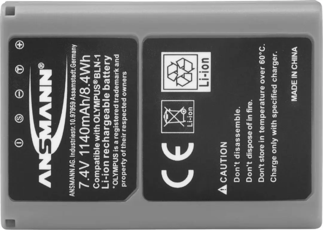 Ansmann 1400-0058 Accu 7.4V 1140mAh - Grijs