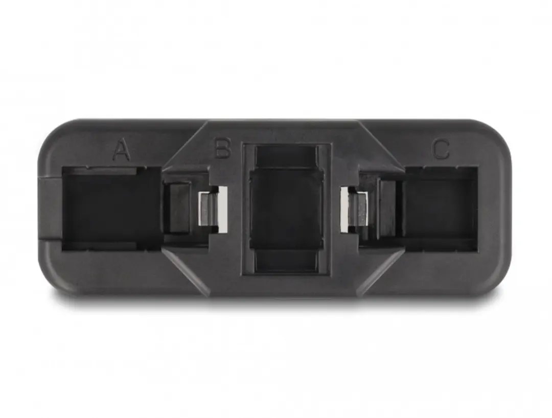 Delock Keystone LSA Set RJ45/RJ11 Cat.6 - 3 Stuks - Zwart/Wit