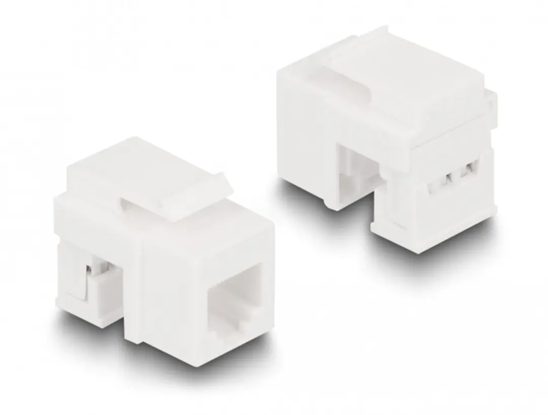Delock Keystone LSA Set RJ45/RJ11 Cat.6 - 3 Stuks - Zwart/Wit