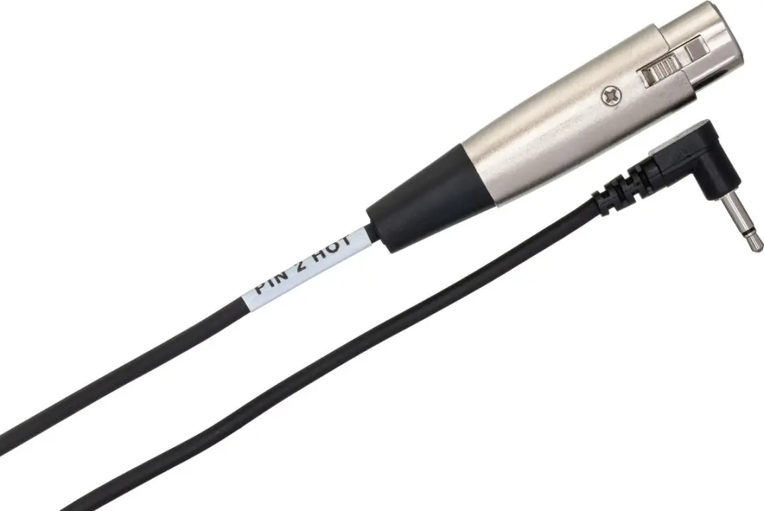Hosa XVM-105F Kabel - Mini Jack naar XLR 1.5m - Zwart