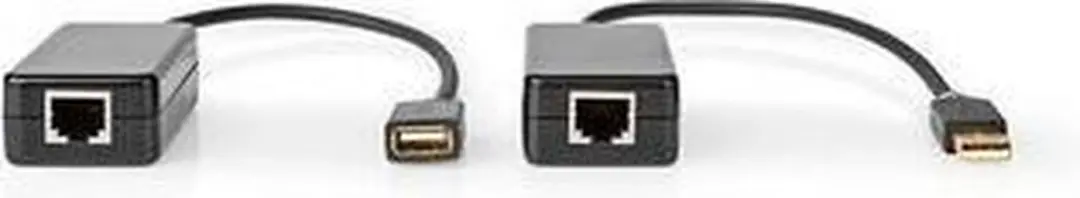 Nedis USB-A naar USB-A RJ45 Verlengkabel 50m - 12 Mbps - Zwart - afbeelding 6 van 6
