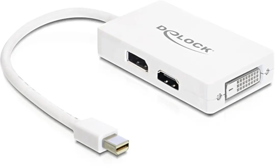 Delock Adapter DP mini-St naar DP/HDMI/DVI