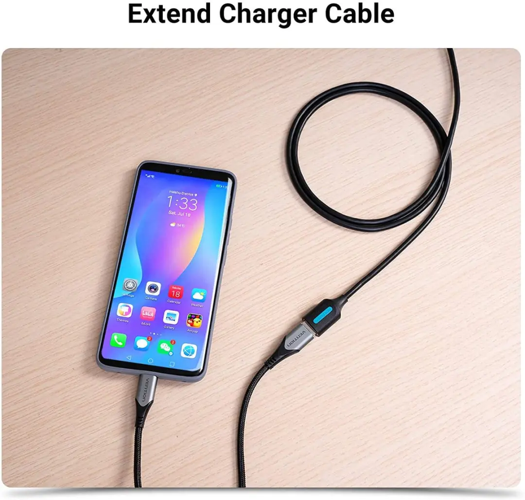 Vention USB 3.0 A Mannelijk-Vrouwelijk Verlengkabel 0,5m - Transparant