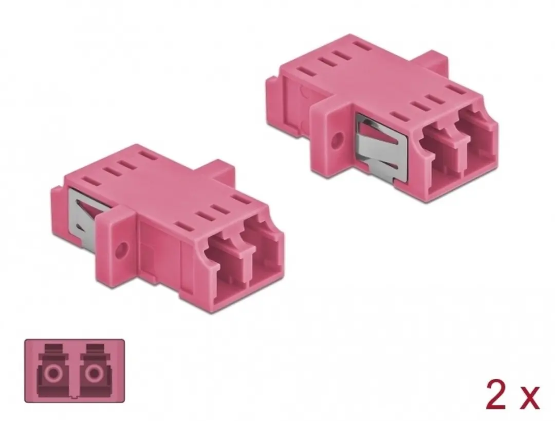 Delock LC Duplex Koppler MM Violet