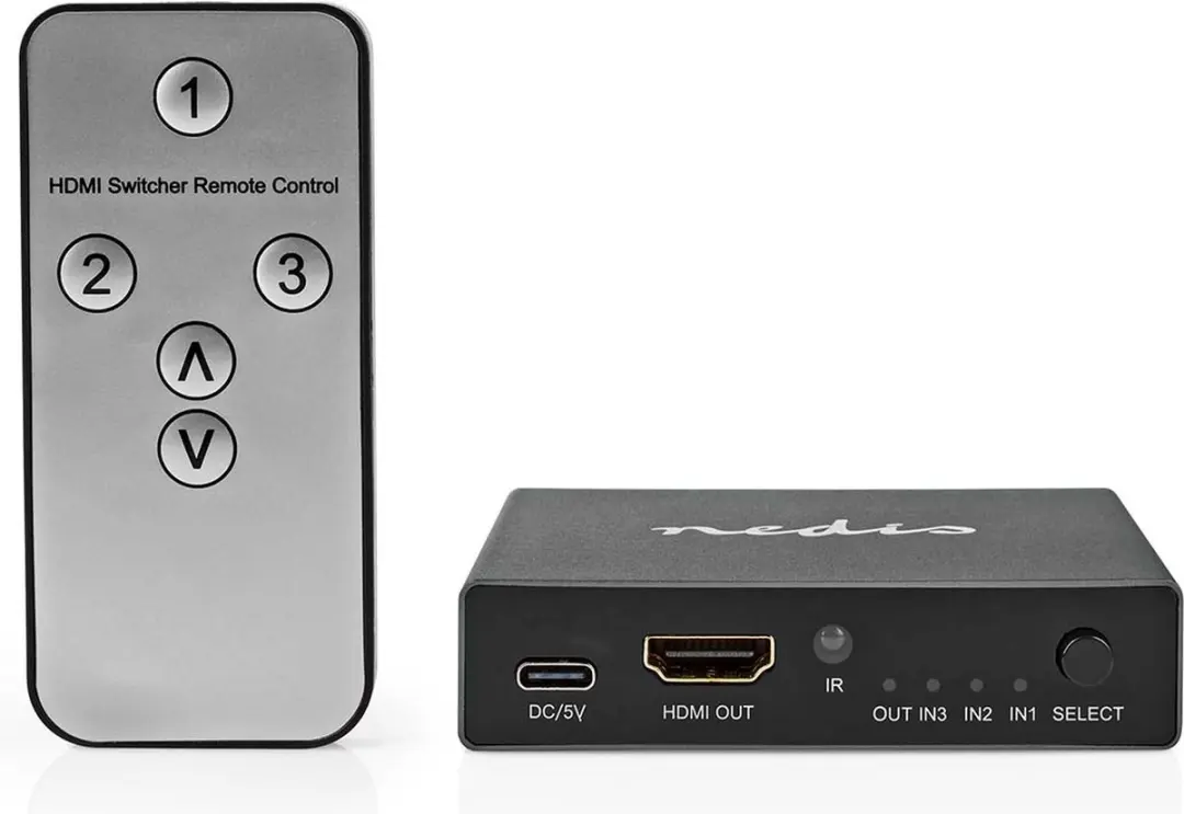 Nedis HDMI-Switch VSWI3493AT 3 Poorten - 8K@60Hz - Antraciet - afbeelding 6 van 6