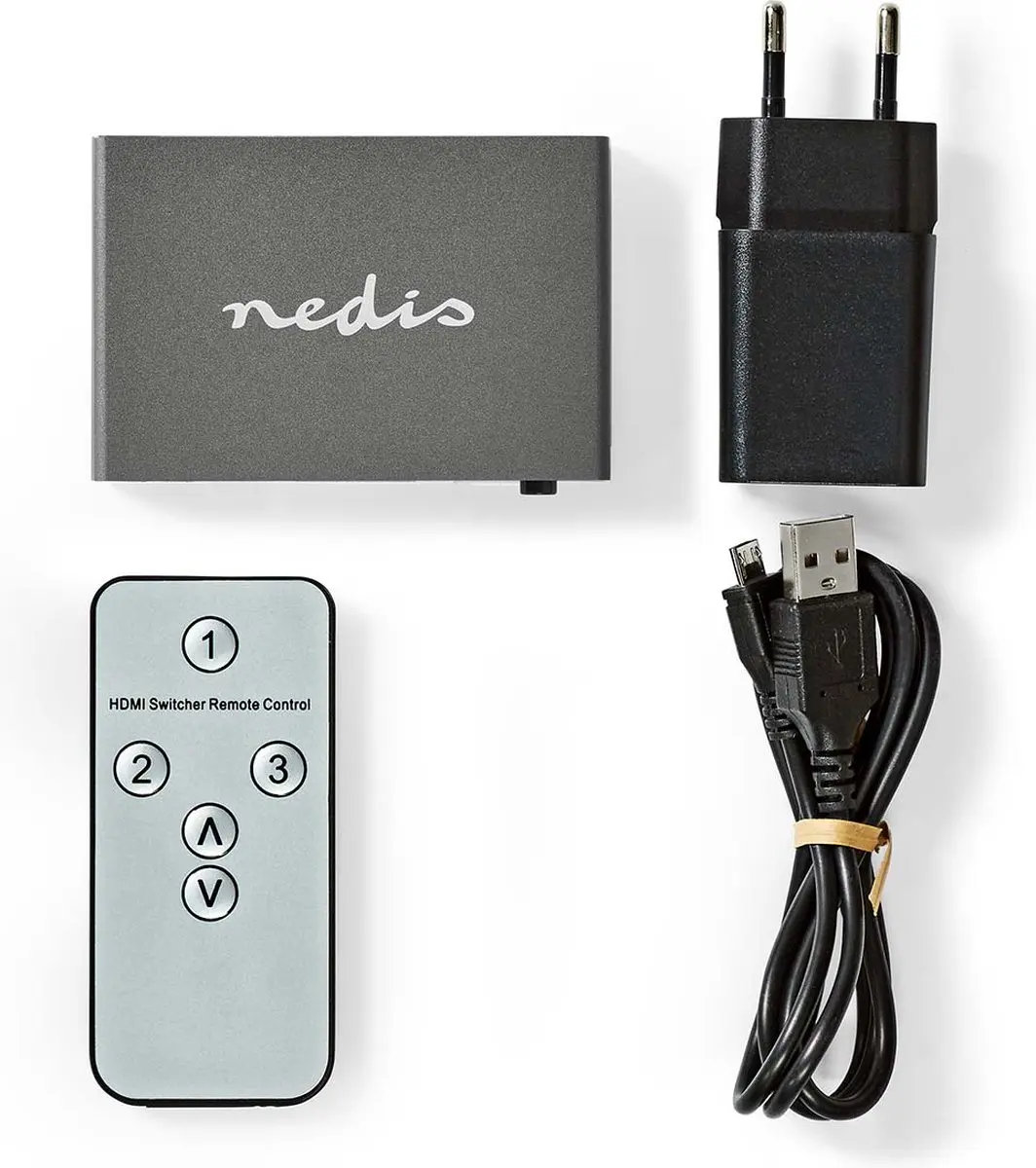 Nedis HDMI-Switch VSWI3493AT 3 Poorten