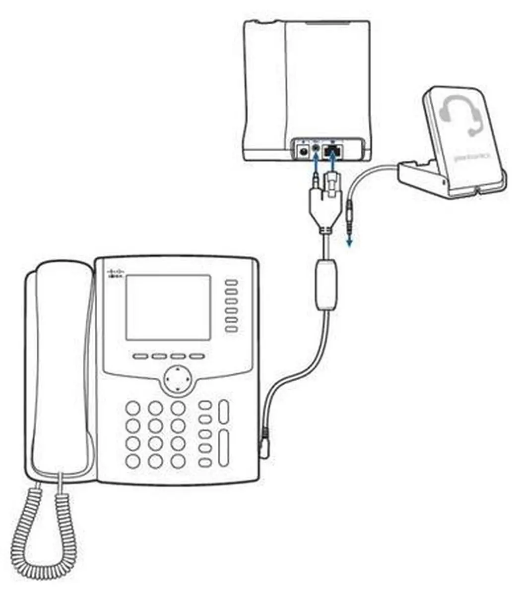 Poly Telefoonkabel APC-45 1m - Zwart