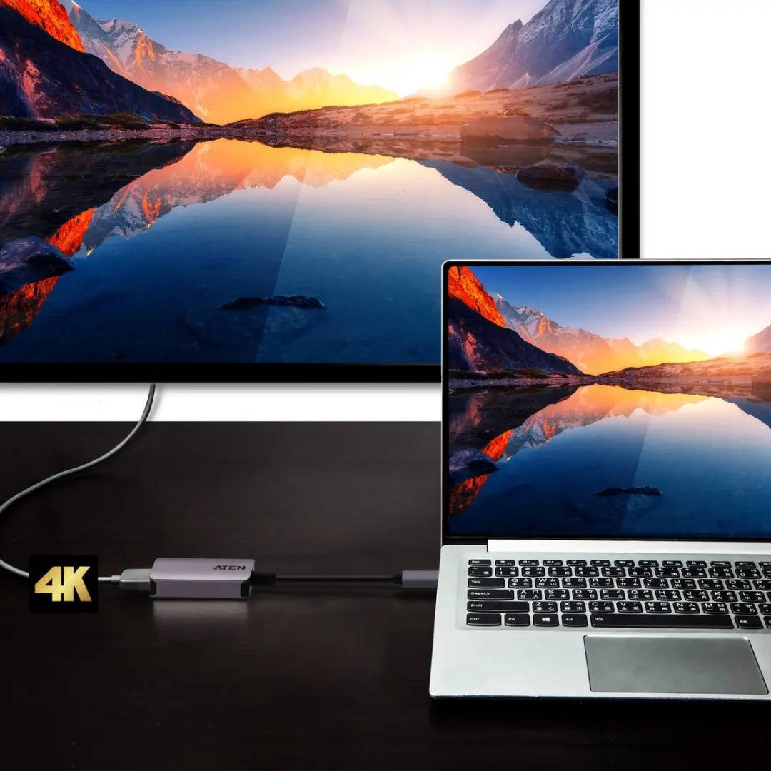 Aten UC3008A1 USB-C naar HDMI Adapter 0,3m - Zilver