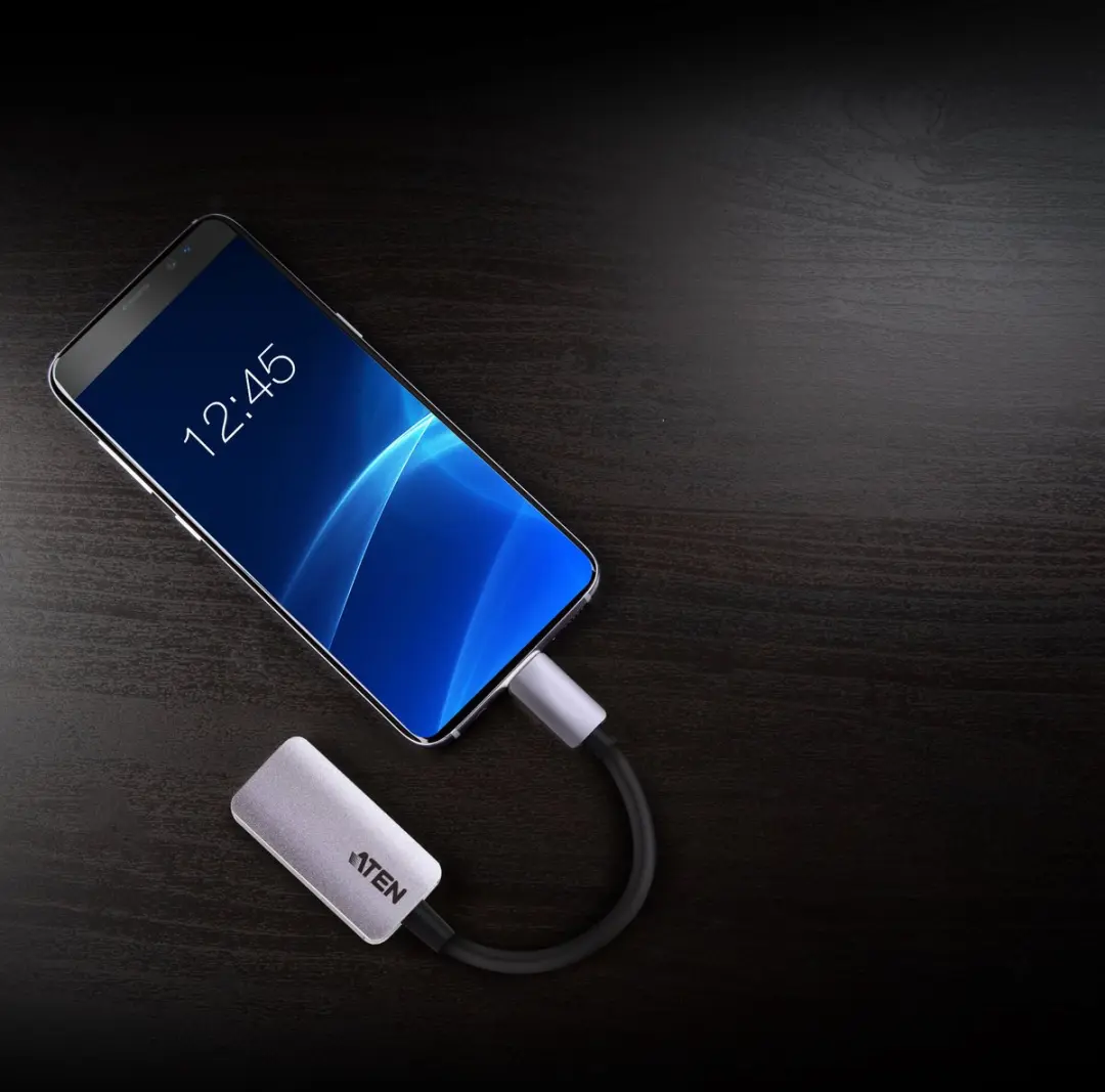 Aten UC3008A1 USB-C naar HDMI Adapter 0,3m - Zilver