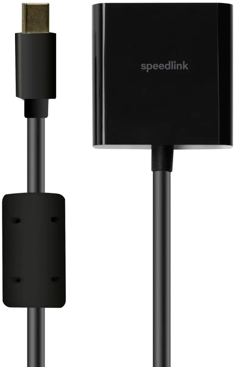 Speedlink SL-170011-BK Mini DisplayPort naar VGA Adapter - Zwart