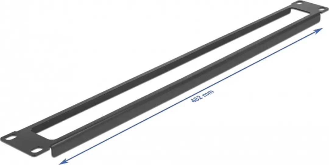 Delock 19" Network Cabinet Panel 1U - Zwart