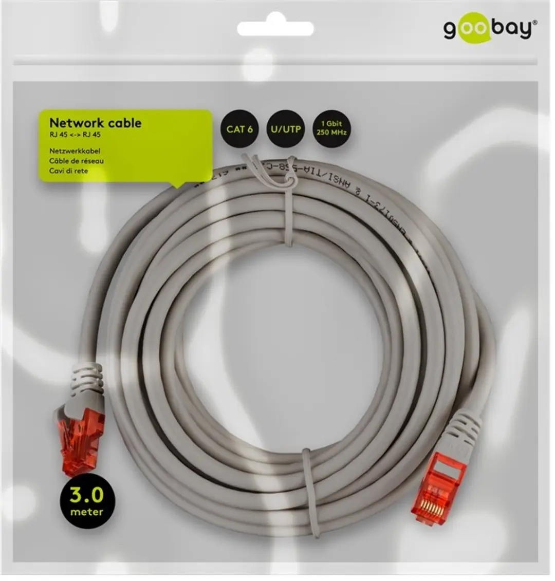 Goobay CAT 6 Patchkabel U/UTP