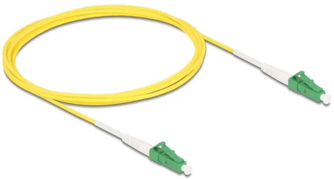 Delock LC-APC naar LC-APC Glasvezelkabel 2m - Geel