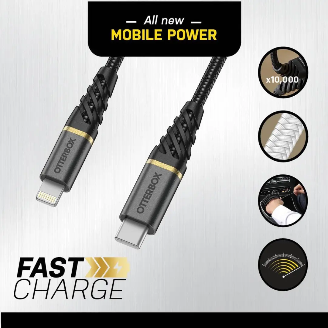 OtterBox USB-C naar Lightning Kabel 2M - Wit
