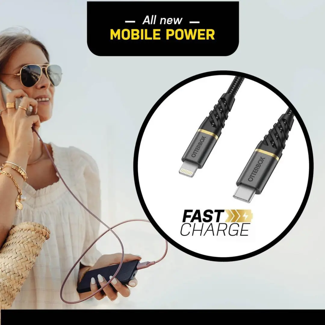 OtterBox USB-C naar Lightning Kabel 2M - Wit