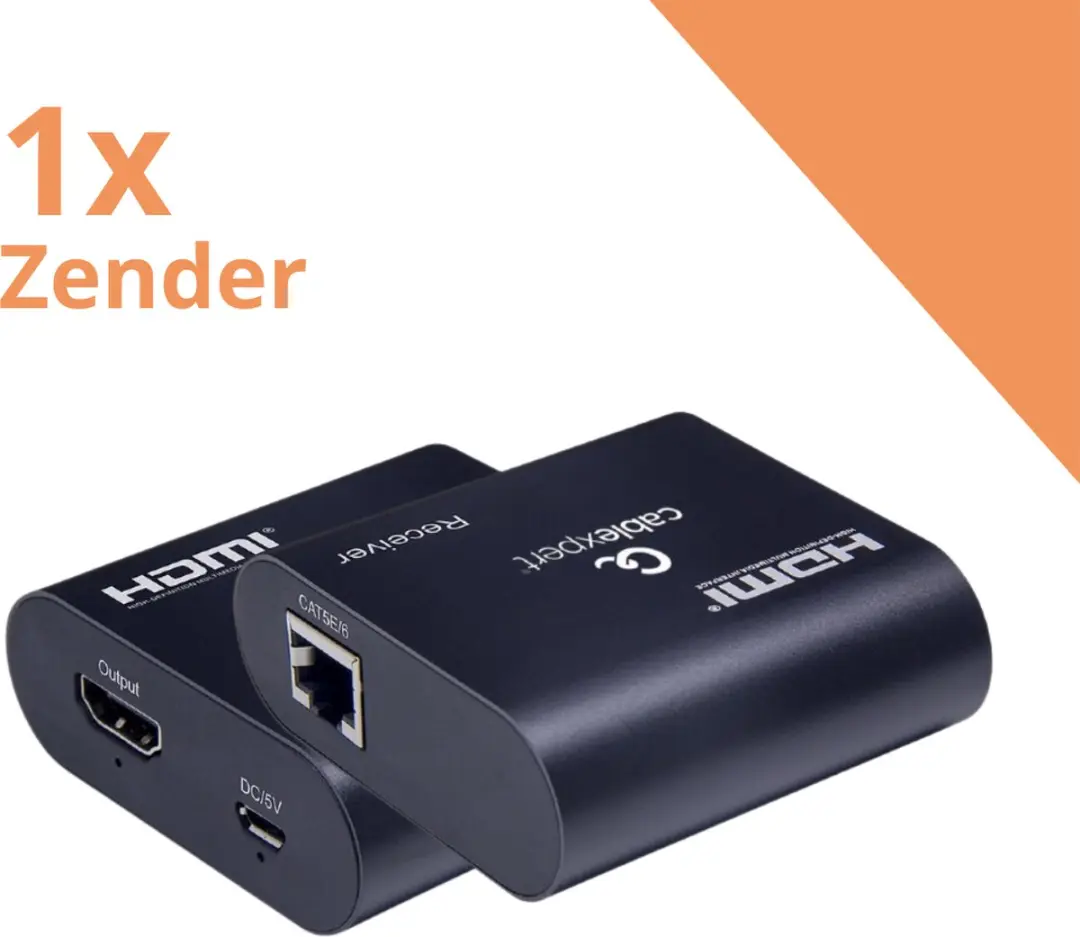 Gembird HDMI Extender Set DEX - Full HD 1080p - 60m - Zwart