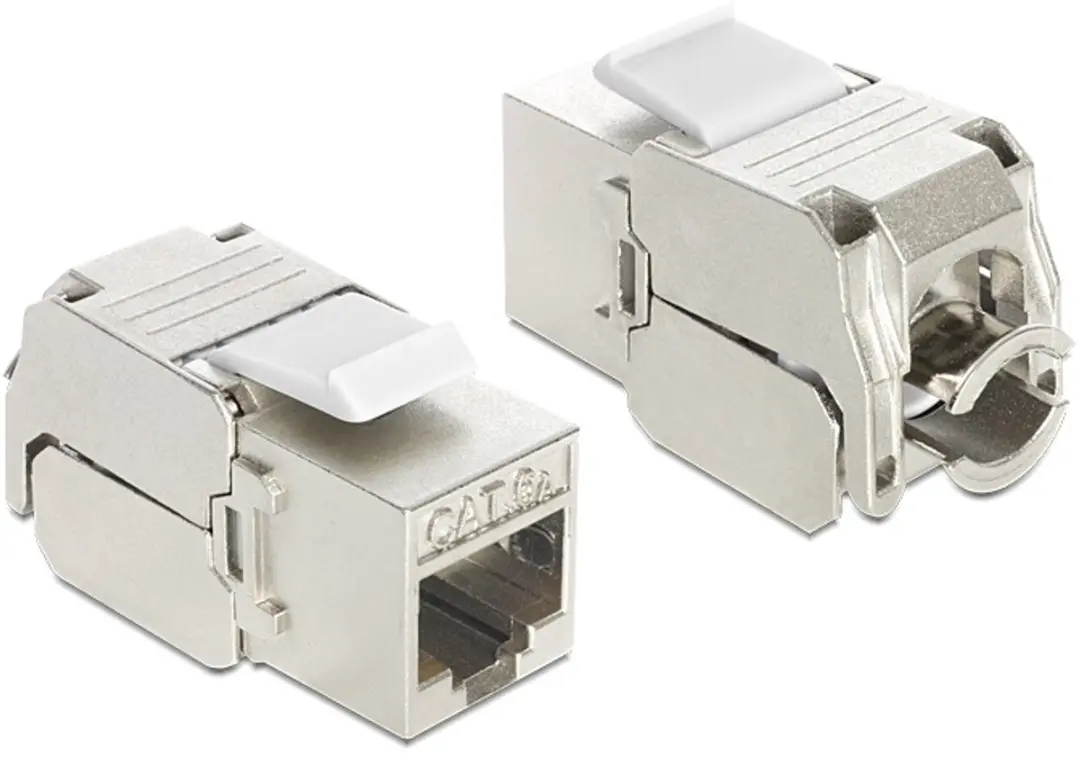 Delock STP CAT6a Keystone Module RJ45