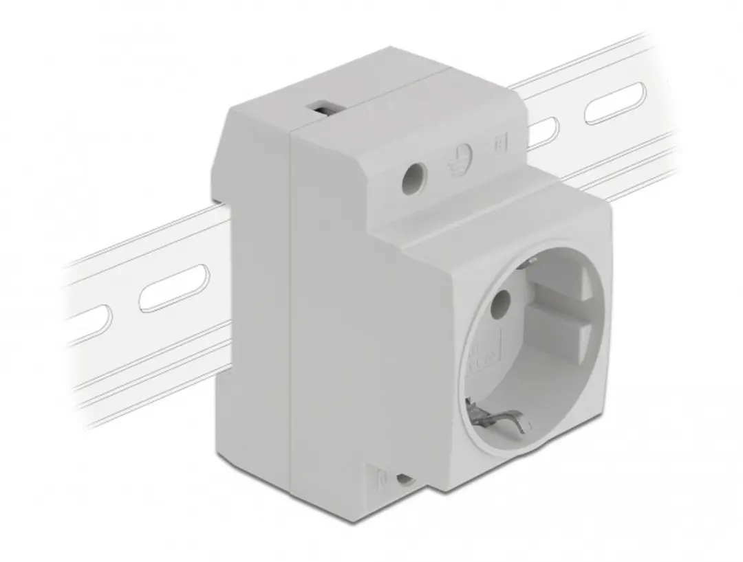 Delock Power Socket DIN-rail met aardcontact
