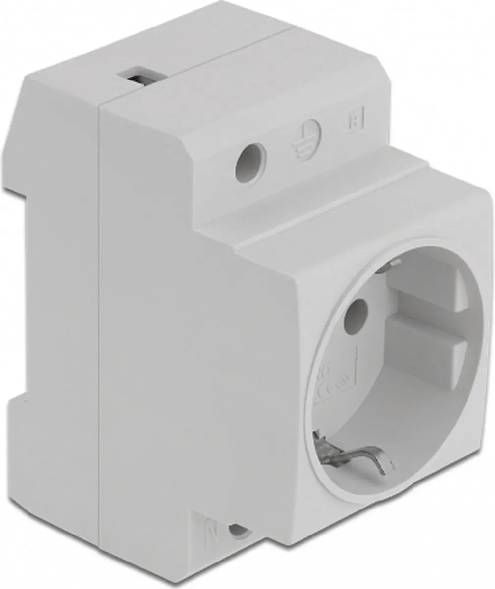 Delock Power Socket DIN-rail met aardcontact - 5 Stuks
