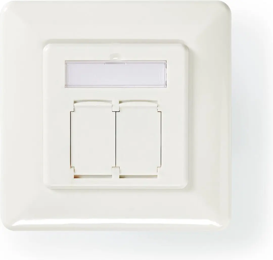 Nedis CCGP89250IV Netwerk Wanddoos 2x CAT6a