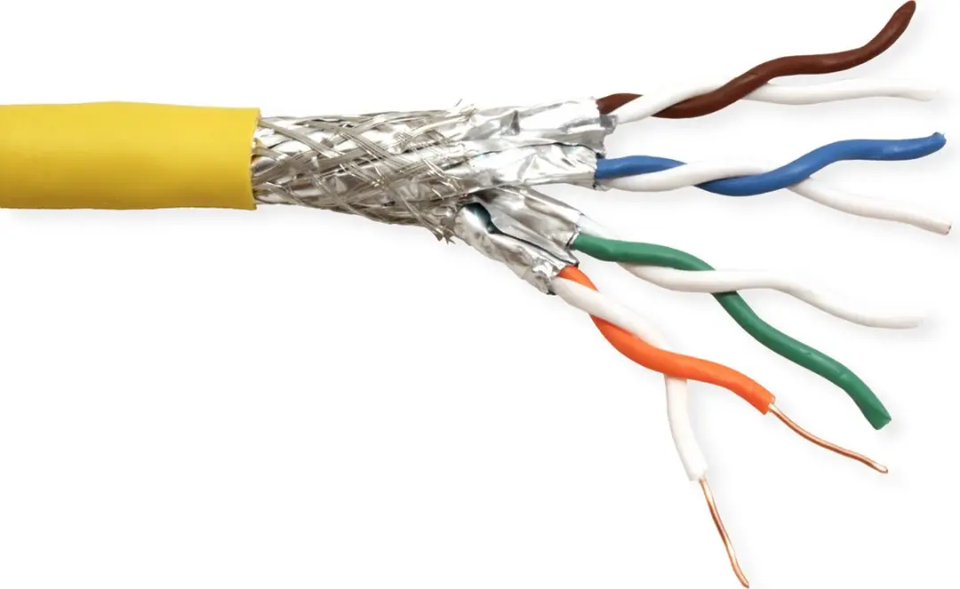 Roline Cat.8 S/FTP Kabel AWG22 100m - Geel