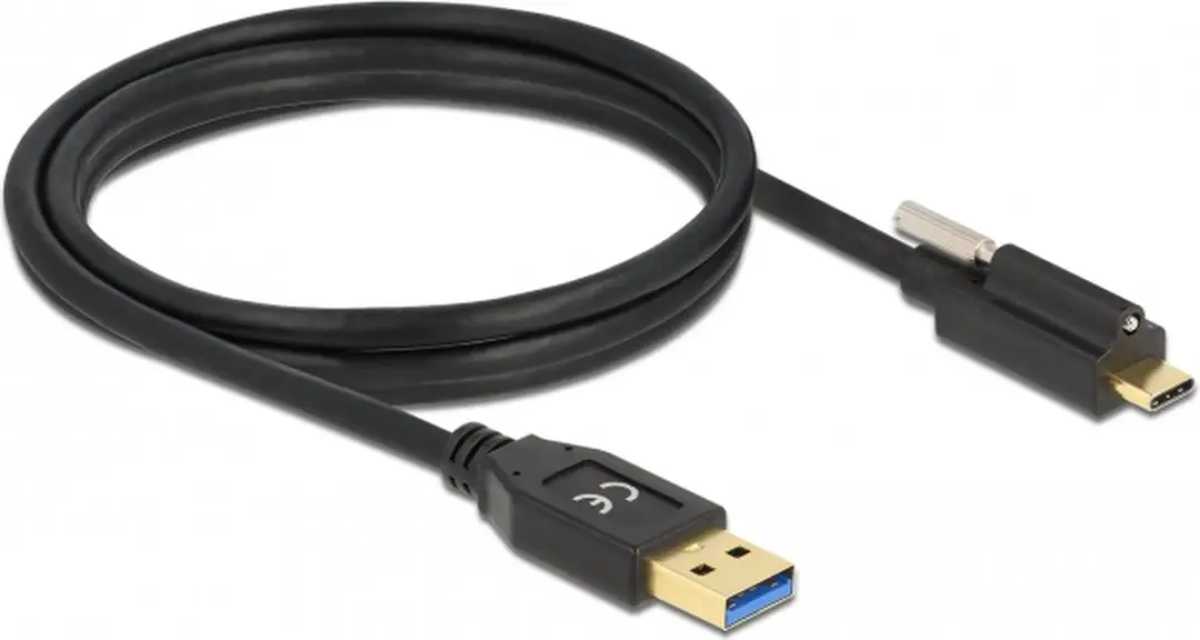 Delock USB 3.2 Gen 2 Type-A naar Type-C Kabel 1.5m - Zwart