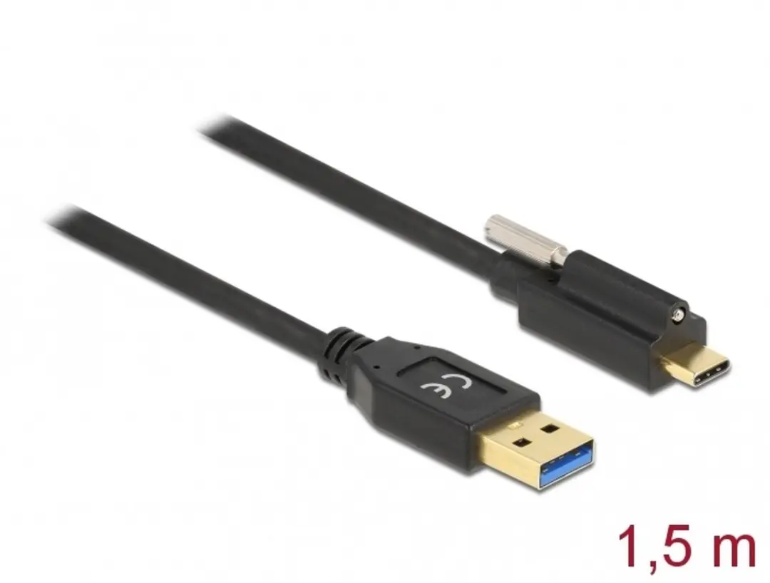 Delock USB 3.2 Gen 2 Type-A naar Type-C Kabel 1.5m
