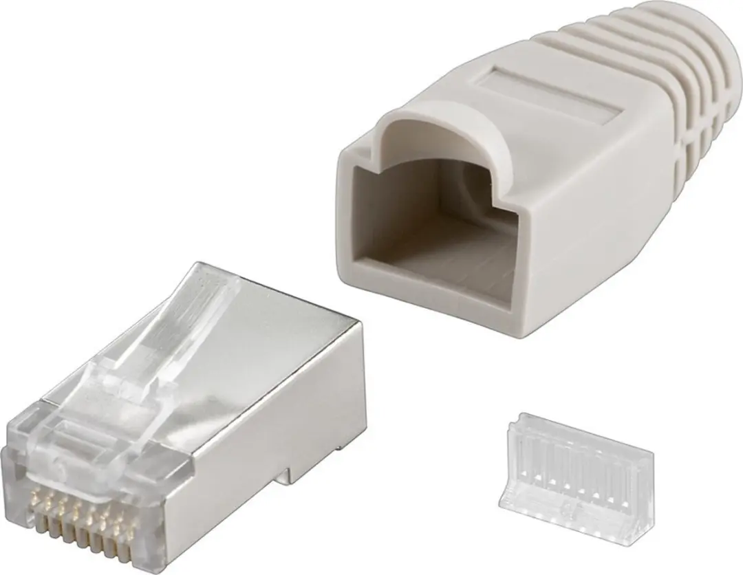 Goobay CAT5e RJ45 Afgeschermde Connector Grijs - 10 Stuks