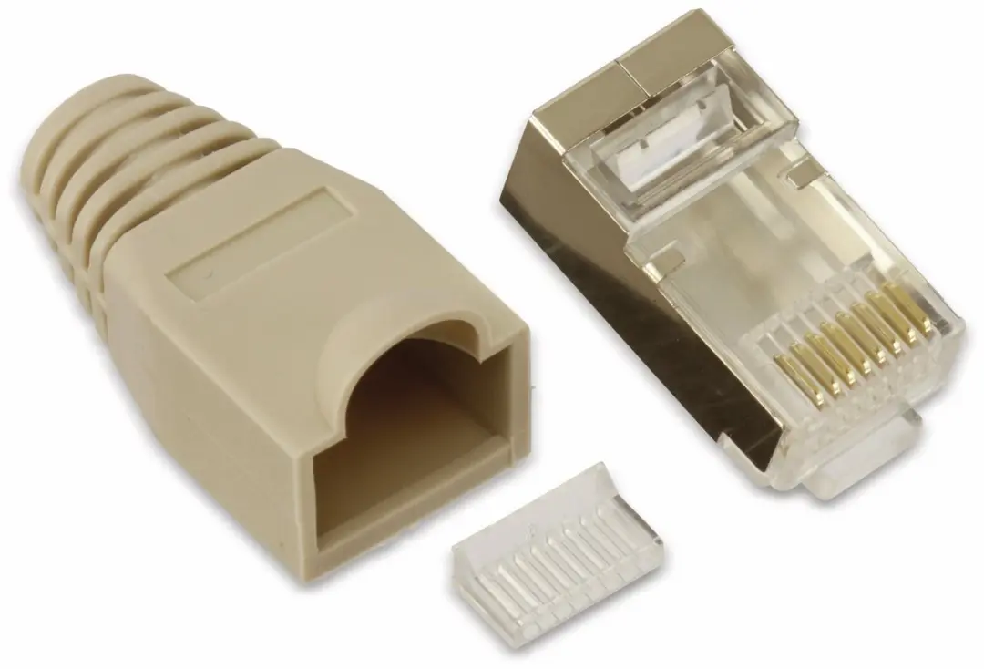 Goobay CAT5e RJ45 Afgeschermde Connector Grijs - 10 Stuks