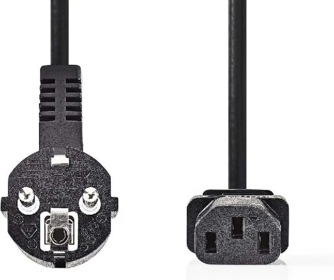 Nedis Stroomkabel Type F CEGL10015BK30 - 3m - Gehoekt