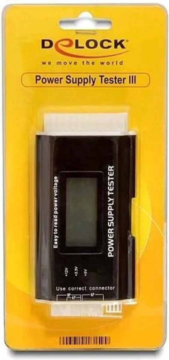 Delock Power Supply Tester III - Zwart