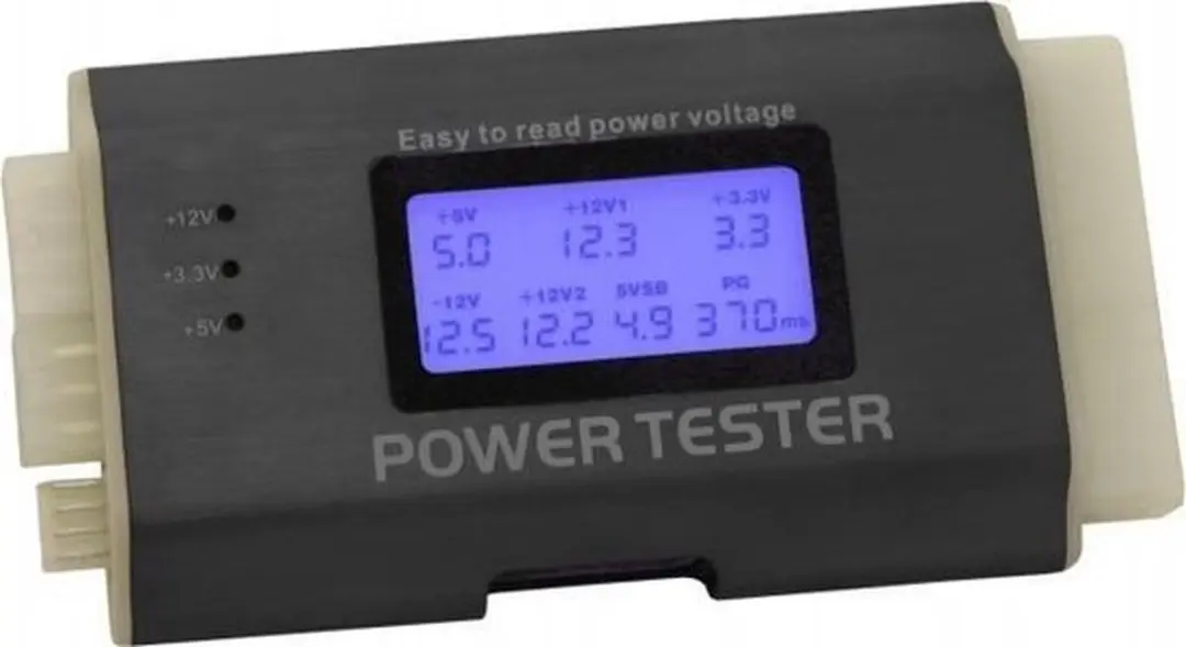 Delock Power Supply Tester III - Zwart