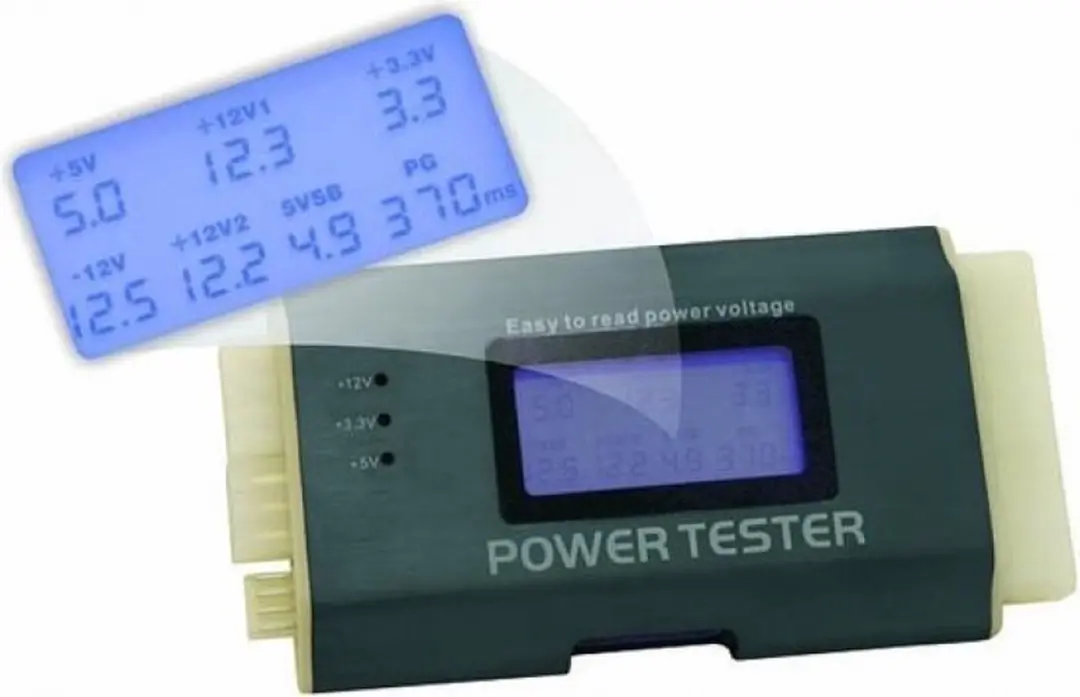Delock Power Supply Tester III - Zwart