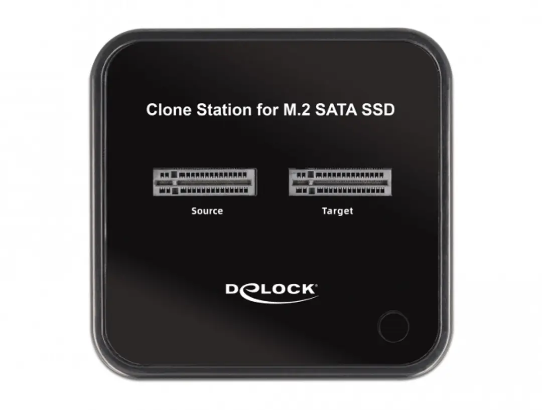 Delock M.2 Docking Station 64178 - 2x M.2 SATA SSD - Zwart
