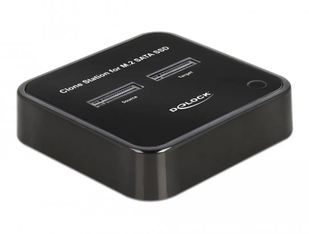 Delock M.2 Docking Station 64178 - 2x M.2 SATA SSD - Zwart