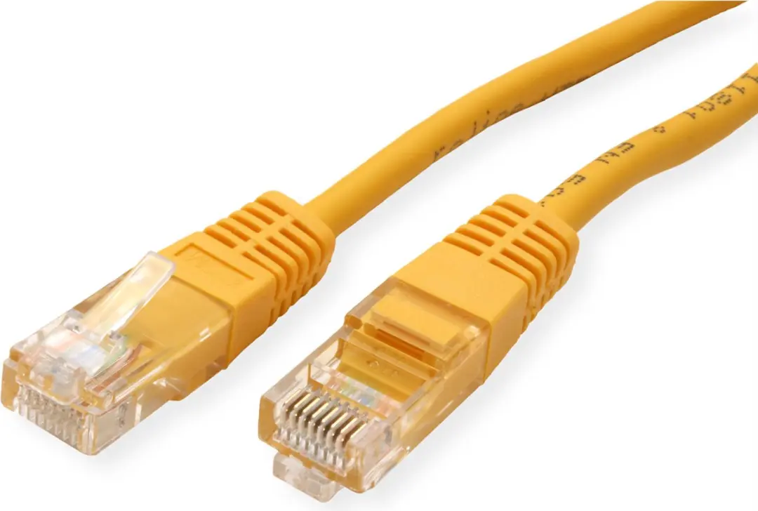 Roline Patchkabel Cat.5e UTP PoE Geel 0,5m
