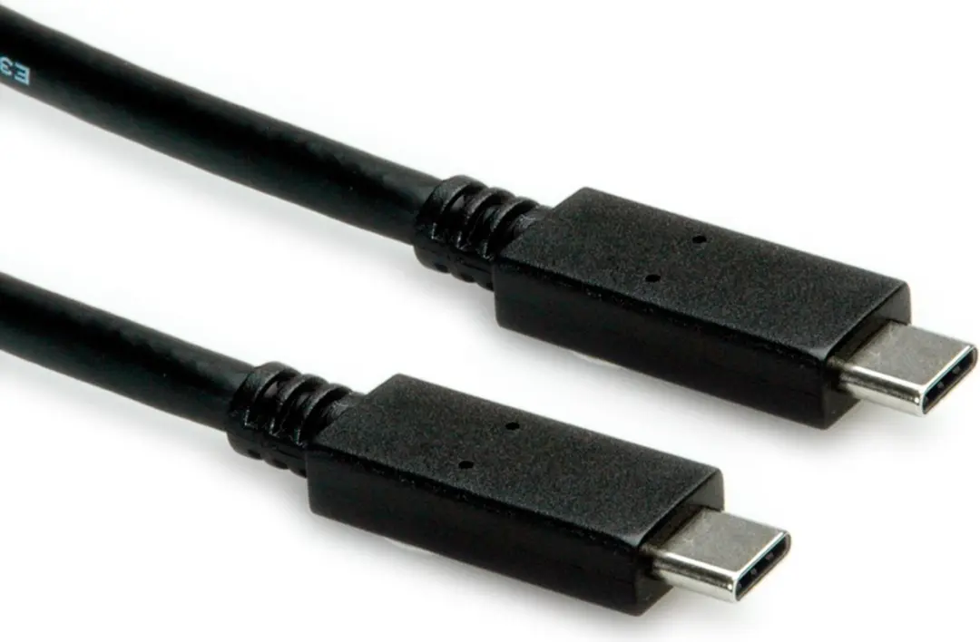 Roline USB-C 3.2 Gen 2 Kabel C-C M/M 1m - 10Gbit/s - 100W - Zwart